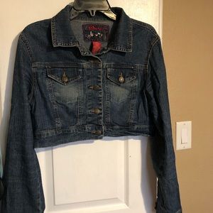 Crop jean jacket